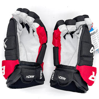 Bauer Supreme Mach - NHL Pro Stock Glove - Brett Pesce (Black/Red)